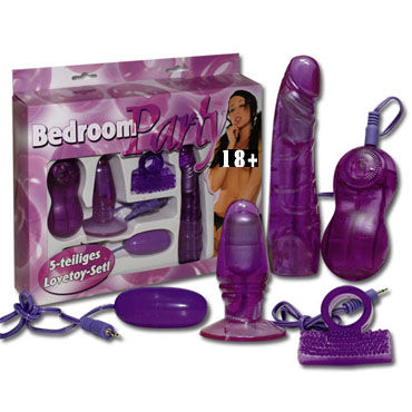 Bedroom Party фиолетовый, Набор эротических игрушек Bedroom Party фиолетовый, Набор эротических игрушек