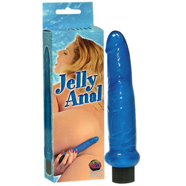 Jelly Anal вибратор синий, Гибкий и упругий Jelly Anal вибратор синий, Гибкий и упругий