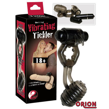 Tickler Cockring черный, Эрекционное кольцо с вибрацией Tickler Cockring черный, Эрекционное кольцо с вибрацией