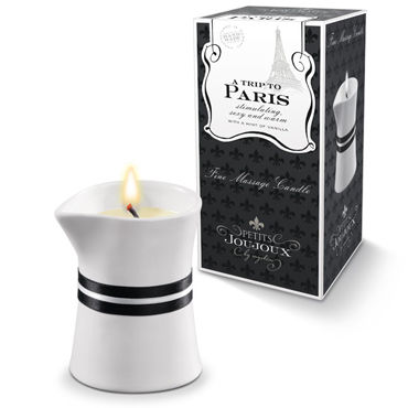 Mystim Petits Joujoux A Trip To Paris, 120г, Свеча для массажа с ароматом ванили и сандала Mystim Petits Joujoux A Trip To Paris, 120г, Свеча для массажа с ароматом ванили и сандала