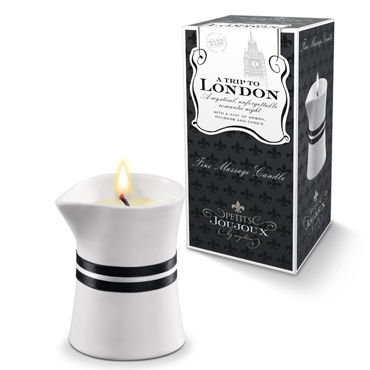 Mystim Petits Joujoux A Trip To London, 120г, Свеча для массажа с ароматом ревня, амбры и черной смородины Mystim Petits Joujoux A Trip To London, 120г, Свеча для массажа с ароматом ревня, амбры и черной смородины