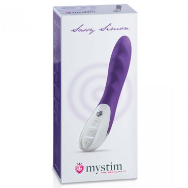 Mystim Sassy Simon, фиолетовый - Вибратор с рельефными волнами - купить в секс шопе Mystim Sassy Simon, фиолетовый - Вибратор с рельефными волнами - купить в секс шопе
