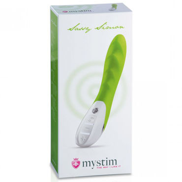 Mystim Sassy Simon, зеленый - Вибратор с рельефными волнами - купить в секс шопе Mystim Sassy Simon, зеленый - Вибратор с рельефными волнами - купить в секс шопе