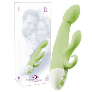 Close2you Flores зеленый, Вибратор внушительных размеров Close2you Flores зеленый, Вибратор внушительных размеров
