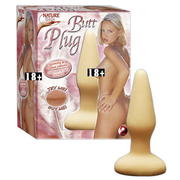 Nature Skin Butt Plug втулка, Из киберкожи Nature Skin Butt Plug втулка, Из киберкожи