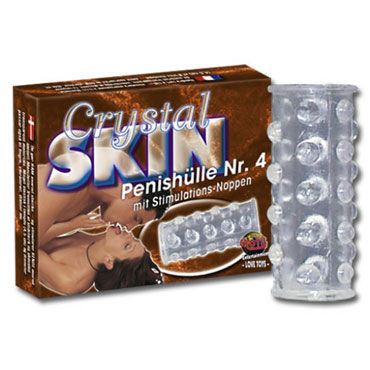Crystal Skin №4 насадка, Насадка на пенис со стимуляцией Crystal Skin №4 насадка, Насадка на пенис со стимуляцией