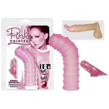 Pink Pointer, Насадка на пенис с вибрацией Pink Pointer, Насадка на пенис с вибрацией