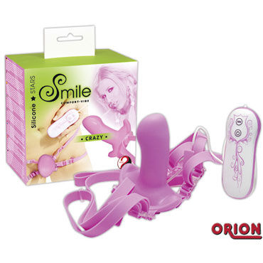 Smile Crazy, Страпон с вибрацией на поясе Smile Crazy, Страпон с вибрацией на поясе
