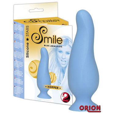 Smile Hopper втулка голубая, Анальная на присоске Smile Hopper втулка голубая, Анальная на присоске