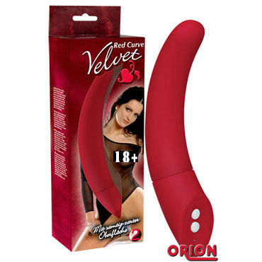 Velvet Red Curve, Вибратор изогнутой формы Velvet Red Curve, Вибратор изогнутой формы