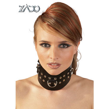 Zado Leather Bondage Collar, Ошейник с металлической отделкой Zado Leather Bondage Collar, Ошейник с металлической отделкой