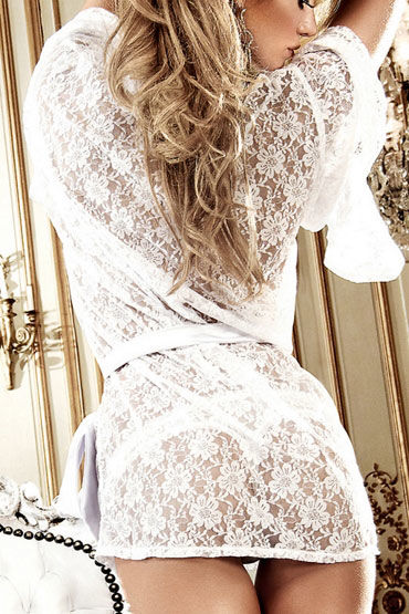 Baci кимоно, белое, Кружевное, с поясом и другие товары Baci Lingerie с фото Baci кимоно, белое, Кружевное, с поясом и другие товары Baci Lingerie с фото