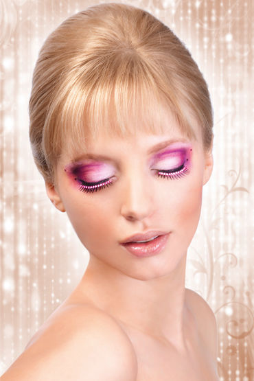 Baci Lashes Glitter, черно-розовый, Накладные ресницы со стразами Baci Lashes Glitter, черно-розовый, Накладные ресницы со стразами