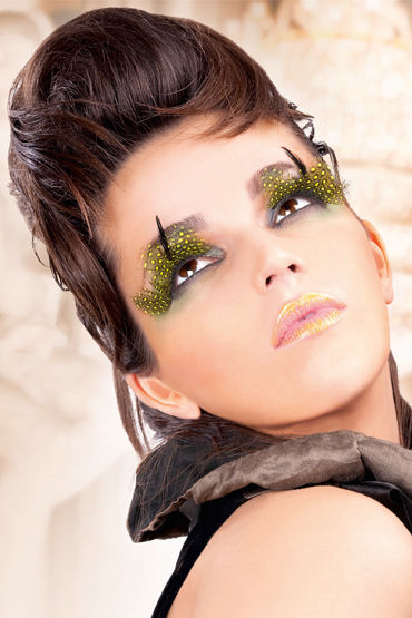 Baci Lashes, желто-черный, Накладные ресницы с перьями Baci Lashes, желто-черный, Накладные ресницы с перьями
