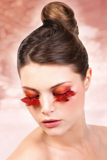 Baci Lashes, оранжево-красный, Накладные ресницы с перьями Baci Lashes, оранжево-красный, Накладные ресницы с перьями