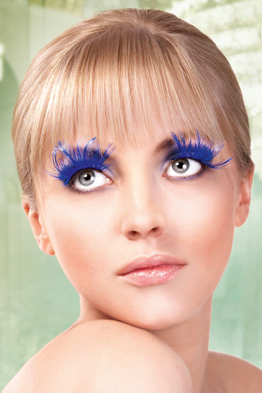 Baci Lashes, голубой, Накладные ресницы с перьями Baci Lashes, голубой, Накладные ресницы с перьями