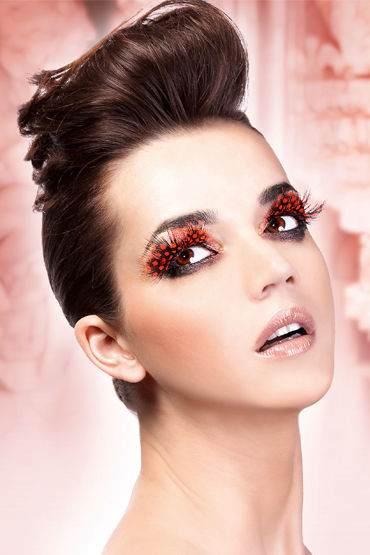 Baci Lashes, темно-красный, Накладные ресницы с перьями Baci Lashes, темно-красный, Накладные ресницы с перьями