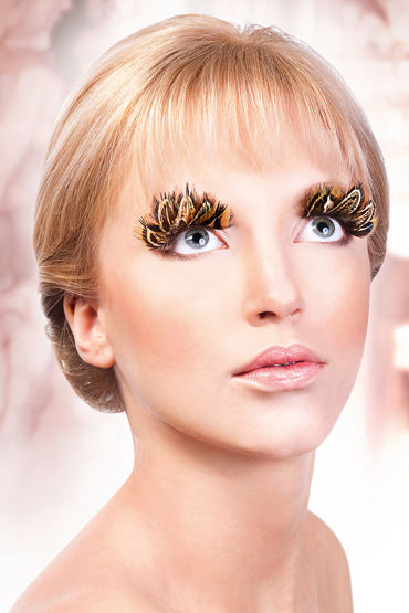 Baci Lashes, бежево-коричневый, Накладные ресницы с перьями Baci Lashes, бежево-коричневый, Накладные ресницы с перьями