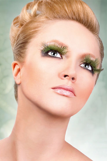 Baci Lashes, темно-зеленый, Накладные ресницы с перьями Baci Lashes, темно-зеленый, Накладные ресницы с перьями