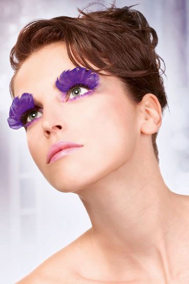 Baci Lashes, фиолетовый, Накладные ресницы с перьями Baci Lashes, фиолетовый, Накладные ресницы с перьями