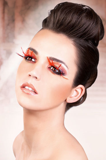 Baci Lashes, черно-красный, Накладные ресницы с перьями Baci Lashes, черно-красный, Накладные ресницы с перьями