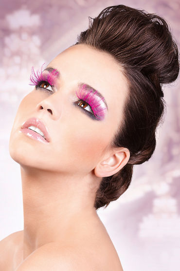 Baci Lashes, розовый, Накладные ресницы с перьями Baci Lashes, розовый, Накладные ресницы с перьями
