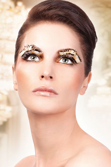 Baci Lashes, бежево-коричневый, Накладные ресницы с перьями Baci Lashes, бежево-коричневый, Накладные ресницы с перьями
