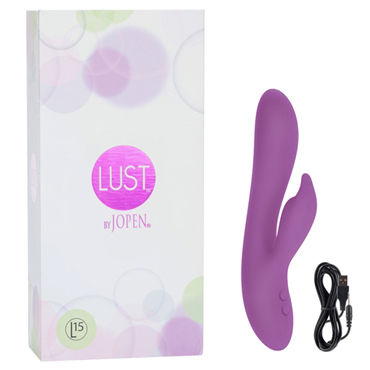 Jopen Lust L15, фиолетовый, Вибромассажер со стимулятором клитора Jopen Lust L15, фиолетовый, Вибромассажер со стимулятором клитора