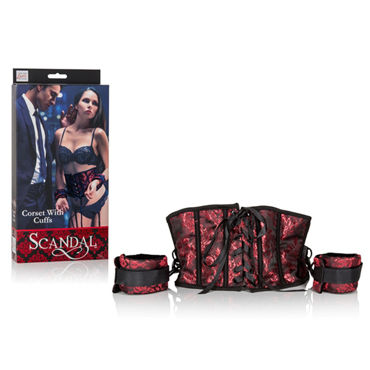 California Exotic Scandal Corset with Cuffs, Корсет с наручниками California Exotic Scandal Corset with Cuffs, Корсет с наручниками