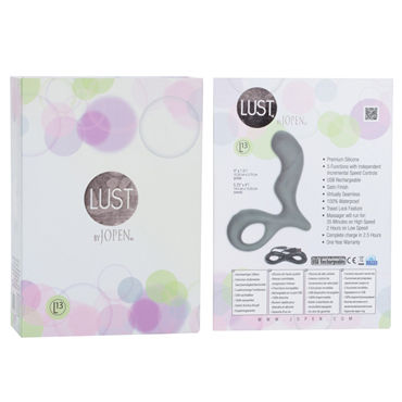 Jopen Lust L13, серый - Вибратор волнообразной формы - купить в секс шопе Jopen Lust L13, серый - Вибратор волнообразной формы - купить в секс шопе