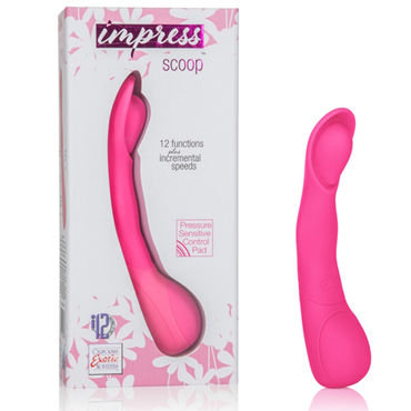 California Exotic Impress Scoop, розовый, Гибкий вибратор California Exotic Impress Scoop, розовый, Гибкий вибратор