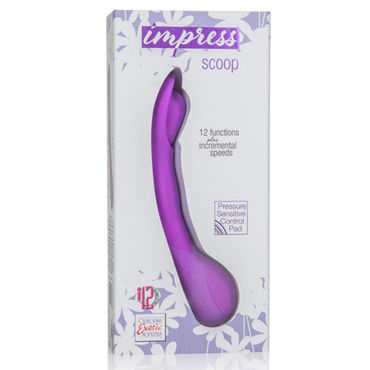 California Exotic Impress Scoop, фиолетовый - Гибкий вибратор - купить в секс шопе California Exotic Impress Scoop, фиолетовый - Гибкий вибратор - купить в секс шопе