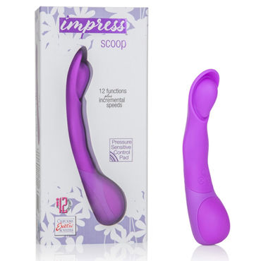 California Exotic Impress Scoop, фиолетовый, Гибкий вибратор California Exotic Impress Scoop, фиолетовый, Гибкий вибратор
