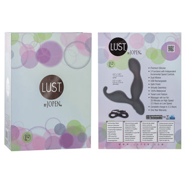 Jopen Lust L12, серый - Двойной вибратор - купить в секс шопе Jopen Lust L12, серый - Двойной вибратор - купить в секс шопе