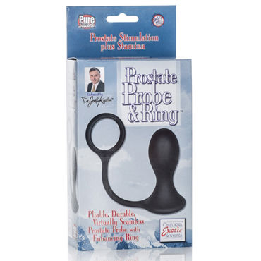 California Exotic Dr Joel Kaplan Prostate Probe & Ring - Анальная пробка с кольцом на пенис - купить в секс шопе California Exotic Dr Joel Kaplan Prostate Probe & Ring - Анальная пробка с кольцом на пенис - купить в секс шопе