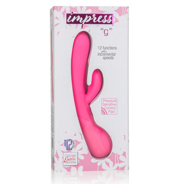 California Exotic Impress “g”, розовый - Вибратор с клиторальным отростком - купить в секс шопе California Exotic Impress “g”, розовый - Вибратор с клиторальным отростком - купить в секс шопе