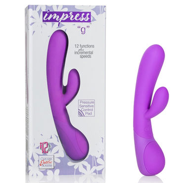 California Exotic Impress “g”, фиолетовый, Вибратор с клиторальным отростком California Exotic Impress “g”, фиолетовый, Вибратор с клиторальным отростком