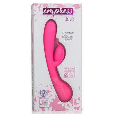 California Exotic Impress Dove, розовый - Вибратор с клиторальным отростком - купить в секс шопе California Exotic Impress Dove, розовый - Вибратор с клиторальным отростком - купить в секс шопе