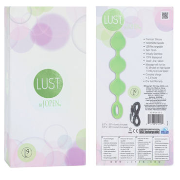 Jopen Lust L9, зеленый - Анальная виброцепочка - купить в секс шопе Jopen Lust L9, зеленый - Анальная виброцепочка - купить в секс шопе