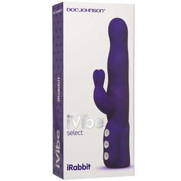 Doc Johnson iVibe Select iRabbit, фиолетовый - Вибратор с клиторальным отростком - купить в секс шопе Doc Johnson iVibe Select iRabbit, фиолетовый - Вибратор с клиторальным отростком - купить в секс шопе