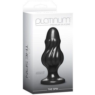 Doc Johnson Platinum Premium Silicone The Spin - Анальная пробка - купить в секс шопе Doc Johnson Platinum Premium Silicone The Spin - Анальная пробка - купить в секс шопе