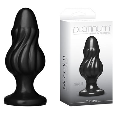 Doc Johnson Platinum Premium Silicone The Spin, Анальная пробка Doc Johnson Platinum Premium Silicone The Spin, Анальная пробка