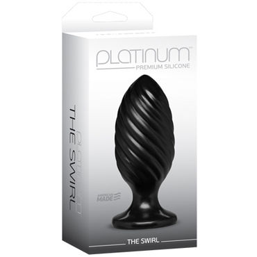 Doc Johnson Platinum Premium Silicone The Swirl - Анальная пробка - купить в секс шопе Doc Johnson Platinum Premium Silicone The Swirl - Анальная пробка - купить в секс шопе