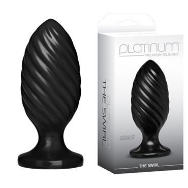 Doc Johnson Platinum Premium Silicone The Swirl, Анальная пробка Doc Johnson Platinum Premium Silicone The Swirl, Анальная пробка