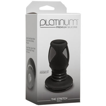 Doc Johnson Platinum The Stretch Small - Анальная пробка с отверстием - купить в секс шопе Doc Johnson Platinum The Stretch Small - Анальная пробка с отверстием - купить в секс шопе