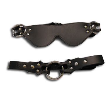 Fetish Factory Eye Mask & Ring Gag, Маска и кляп-рамка Fetish Factory Eye Mask & Ring Gag, Маска и кляп-рамка