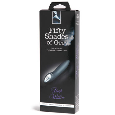 Fifty Shades of Grey Deep Within Rechargeable GSpot Vibrator, Вибромассажер для точки G и другие товары Fifty Shades of Grey с фото Fifty Shades of Grey Deep Within Rechargeable GSpot Vibrator, Вибромассажер для точки G и другие товары Fifty Shades of Grey с фото