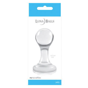 NS Novelties Luna Balls, прозрачная, Анальная пробка малая NS Novelties Luna Balls, прозрачная, Анальная пробка малая