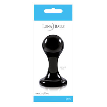 NS Novelties Luna Balls, черная, Анальная пробка малая NS Novelties Luna Balls, черная, Анальная пробка малая