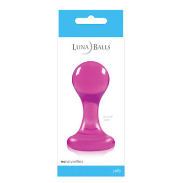 NS Novelties Luna Balls, розовая, Анальная пробка малая NS Novelties Luna Balls, розовая, Анальная пробка малая